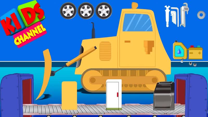 Bulldozer, toy factory, car make over, construction