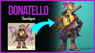 Esculpiendo a Donatello de las Tortugas ninja - Zbrush Timelapse