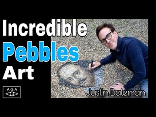 Great Stone Artwork By Artist Justin Bateman #pebbles #art