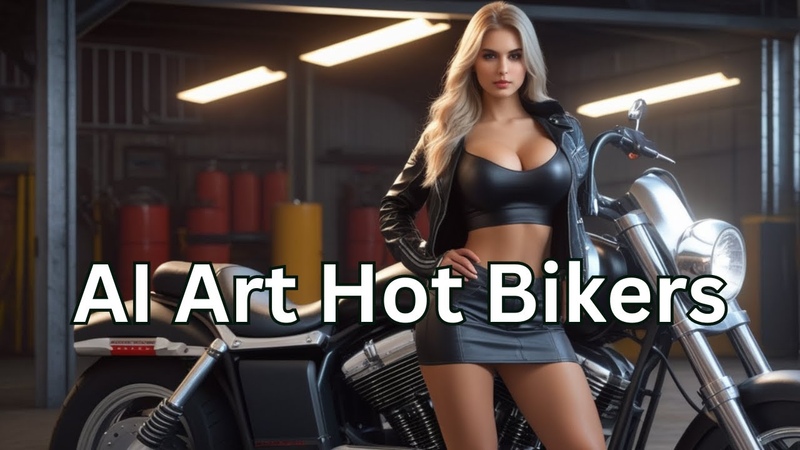 AI Art Look Book Hot Biker