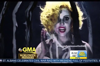 GMA Lady Gaga Presents her new video “applause“
