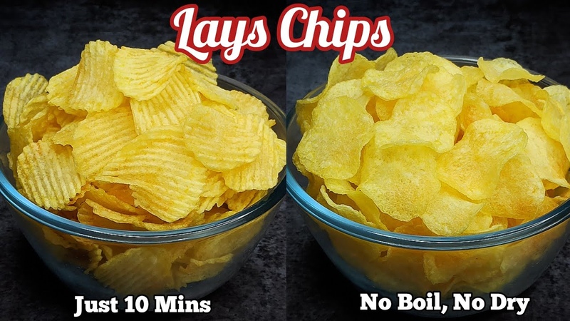 How to Make Lays Chips at Home, Instant Crispy Potato Chips Recipe in Just 10