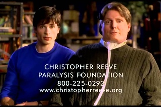Tom Welling & Christopher Reeve in Smallville