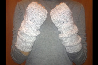 Вязаные митенки сова.Митенки видео Часть  fishnet fingerless gloves.Вяжем митенки