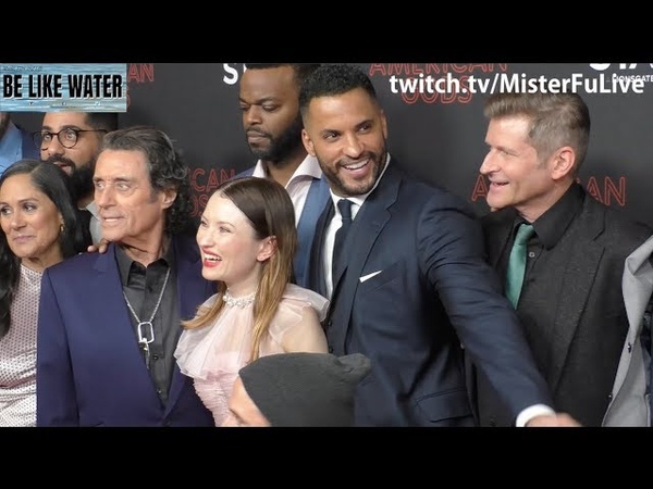 Ricky Whittle, Emily Browning Ian Mc Shane American Gods 2