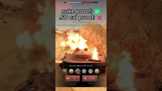 nuke proof tank is not 50 cal proof #warthunder #warthundergameplay #gaming #tank warthundertank