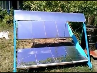 Нагрев проточной воды в параболическом солнечном концентраторе