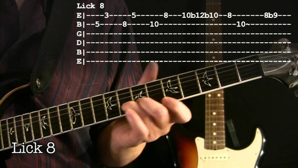 Intermediate minor blues licks