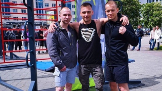 Поездка на Minskstreetgamez  (Двоеборье: подтягивания +16кг, отжимания на брусьях +32 кг.)