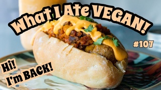 vegan chilli cheese dogs & poached tofu eggy breakfast | What I Ate In A Day