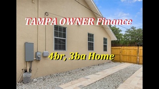 #Florida Owner Finance home/investment property in Tampa 4br, 3ba