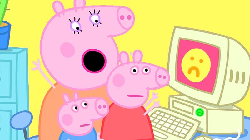 Mummy Pig is Working From