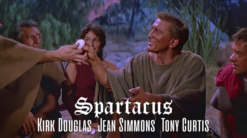 Kirk Douglas, Jean Simmons, Tony Curtis ( Spartacus,