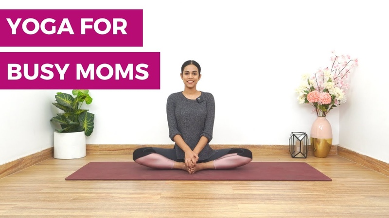 ब ज मम म य क ल ए य ग , Yoga for Busy Moms, 25 Min Morning Yoga Routine For Busy