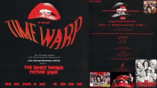 ROCKY HORROR PICTURE SHOW  TIME WARP1989 REMIX X3 TRACKS  Dance Rock & Roll Glam '70s '80s CULT