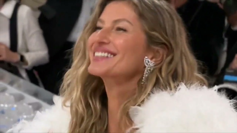 Gisele Bundchen twirls at the Met