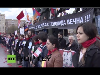 LIVE: Moscow rally commemorates 101st anniversary of Armenian genocide