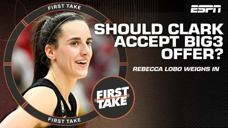 Should Caitlin Clark accept Ice Cubes 5 M offer to play in the Big3 , First