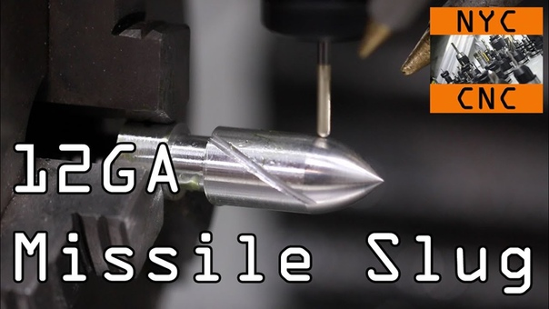 12 GA Shotgun Missile Slug CNC Machined