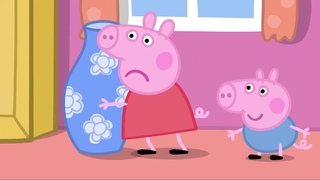 Французский язык по мультфильмам с субтитрами (FR - RUS). Peppa Pig. Papa Pig a perdu ses lunettes