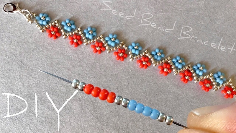 Beaded Daisy Bracelet Tutorial: Seed Bead Daisy Chain