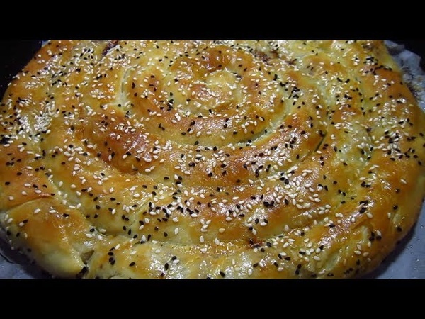 Börek Турецкий слоёный пирог с мясом, Turkish puff pie with