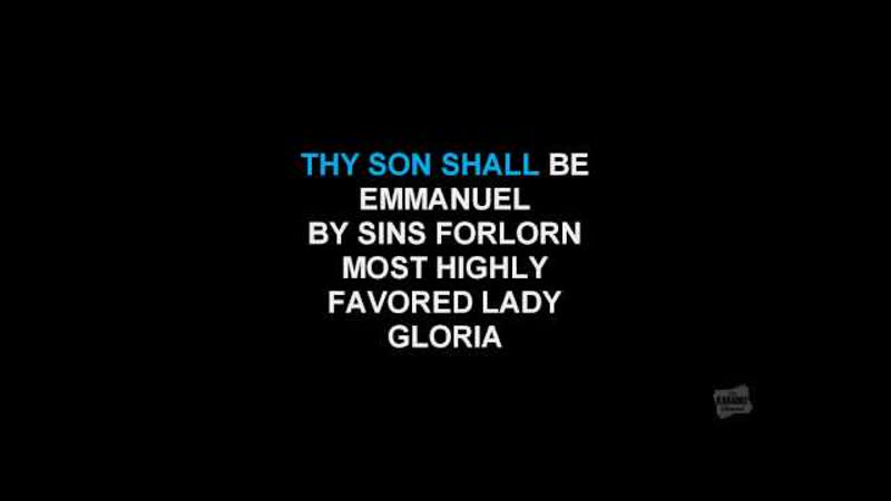 Gabriels Message in the style of Sting karaoke