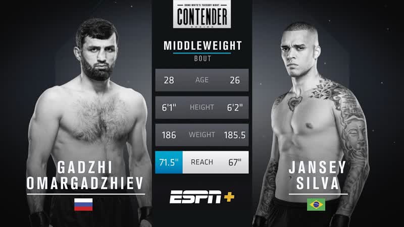 FREE FIGHT, Omargadzhiev Earns First Kneebar Submission in Contender Series History, DWCS Season