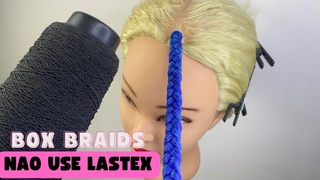 Box Braids em cabelo de textura lisa ou ondulada