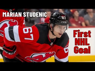 Marian Studenic #67 (New Jersey Devils) first NHL goal 18/04/2021