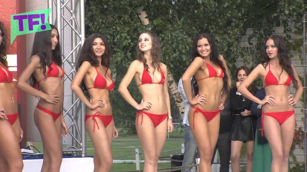 Miss Bikini Russia is SEXY in teeny weenie red