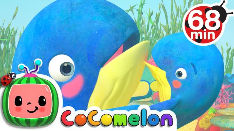 Mom and Baby Blue Whale Lullaby Song + More Nursery Rhymes Kids Songs Co