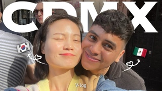 Regios en CDMX, pareja coreana y mexicano, viaje vlog, Luisito Deigo Ramen, Mukbang