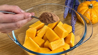 Hast du einen Krbis und einen Lffel Kakao Ein einfaches und kstliches Dessert fr jeden Tag!