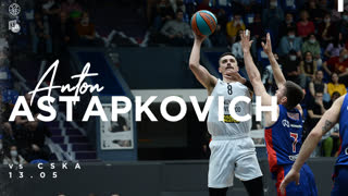 Антон Астапкович против ЦСКА - 19 очков, 6 подборов, 4 передачи | 13 мая 2021