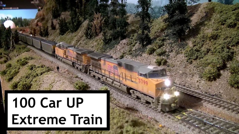 100 Car Union Pacific Coal Train at Extreme Trains November