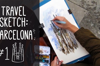 Travel Sketch: Barcelona #1