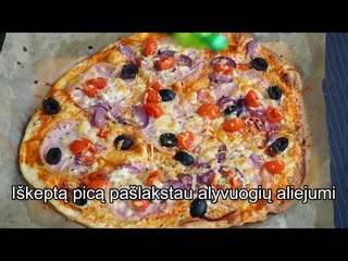 Picos receptas | Kaip greitai ikepti pic | Plonapad pica be mieli | Yeast-free pizza | Pizza