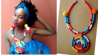 Tribal Colourblock Ropes Necklace