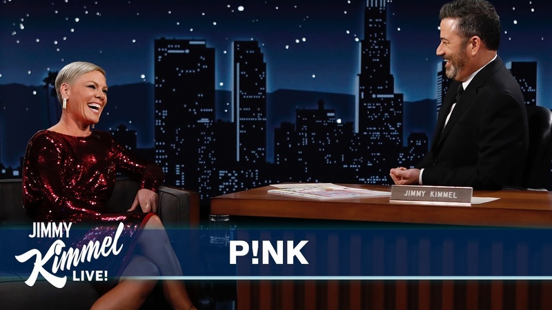 P nk on Touring with Babies, Performing on the Side of a Building Olivia Newton John