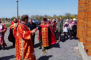 Освящение храма-часовни Воскресения Словующего на городском кладбище г. Спасск-Дальний