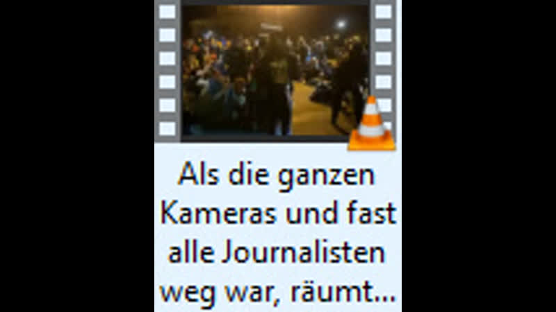 Als die ganzen Kameras und fast alle Journalisten weg war, räumte