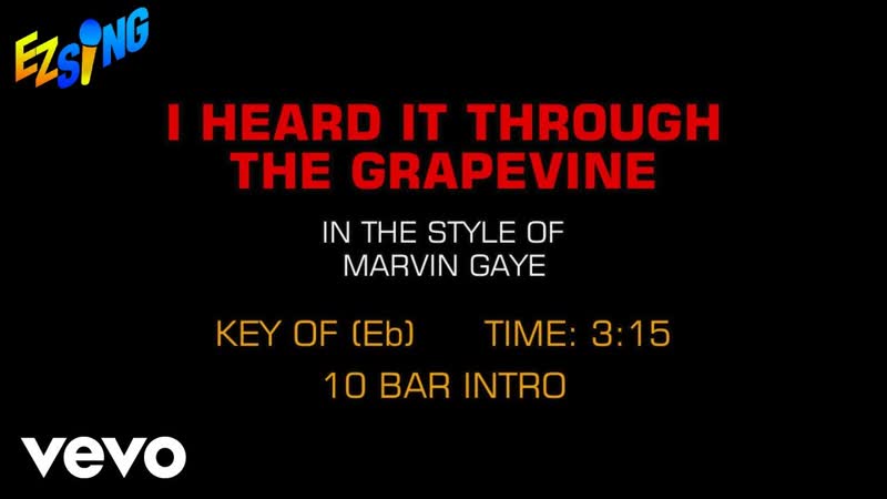 Marvin Gaye I Heard It Through The Grapevine ( Karaoke EZ