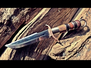 Make a camping knife from file