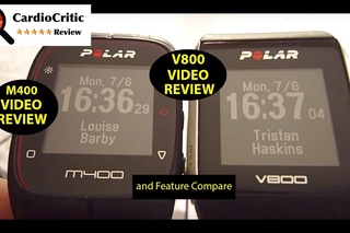 Polar V800 & Polar M400 Reviews. Comparison between M400 and V800