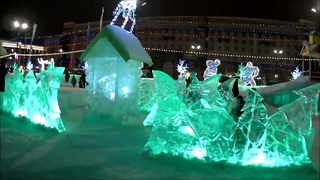 2024 Новый Год  Новый ледовый городок в Челябинске,красота