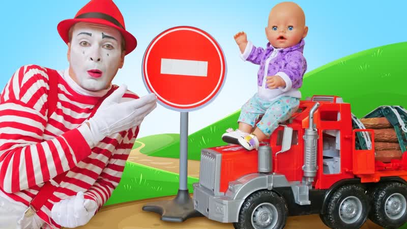 Видео игры для детей Кукла БЕБИ БОН и машинки на стройке