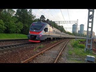 Встреча электропоездов ЭП2Д-0042 и ЭП2Д-0020 ЦППК на МЦД-2!