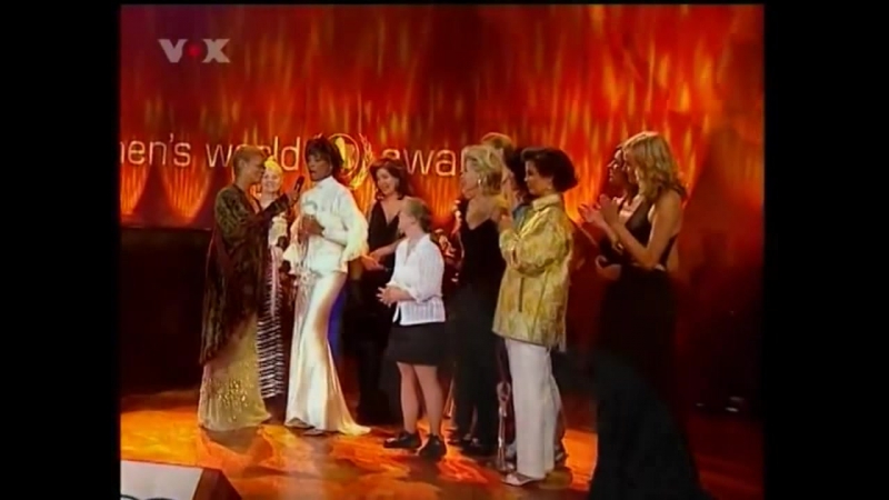 Whitney Houston at WOMENS WORLD AWARDS