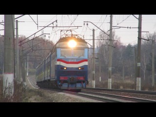 Электровоз ЧС7-067 с поездом№024Ш Одесса-Москва перегон Нара-Бекасово 1